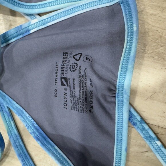 Jolyn & surfrider collab bikini Top Size Small Triangle - Picture 3 of 4